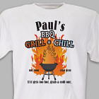 BBQ Grill & Chill Personalized T-Shirt